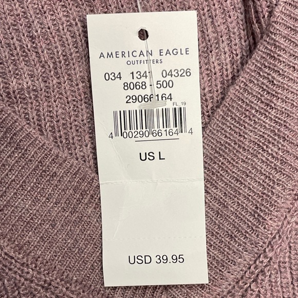 Lavender American Eagle braided sweater - Picture 2 of 4